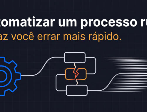 Automatizar um processo comercial ruim só faz você errar mais rápido.